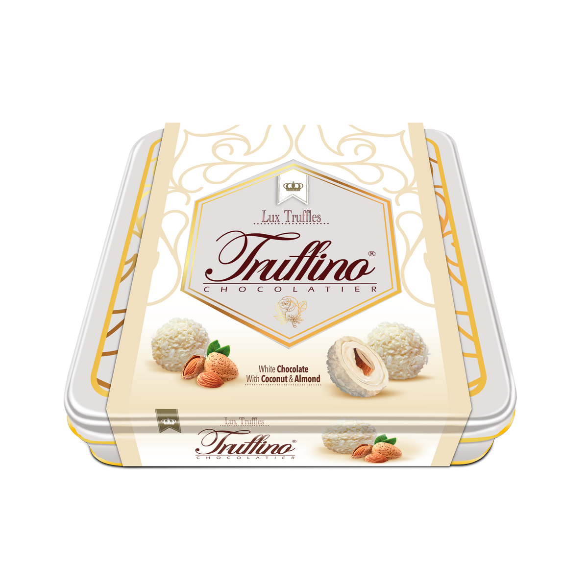 Truffino Bademli Sütlü Krema Dolgulu Hindistan Cevizli Beyaz Çikolata