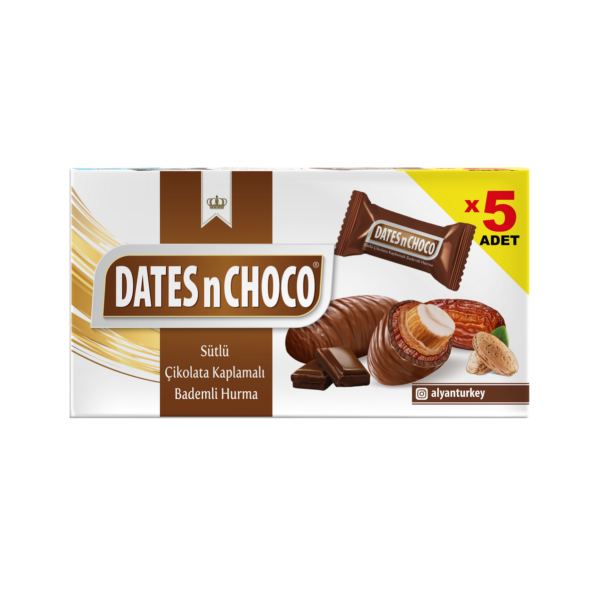 Dates N Choco Sütlü Çikolata Kaplı Hurma 60GR Alyan Food Production Co.