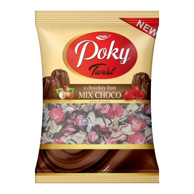 Poky Twist Fındık & Çilek Aromalı Krema Dolgulu Sütlü Kokolin 1000gr