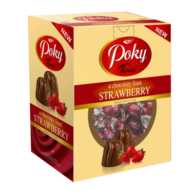 Poky Twist  Çilek  Aromalı Krema Dolgulu Sütlü Kokolin 2000gr