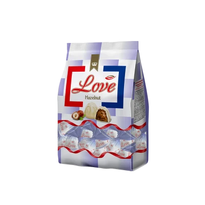 Love Fındık Aromalı Krema Dolgulu Beyaz Kokolin 500gr M.09960